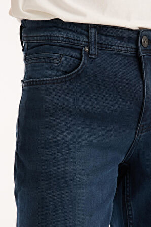 Erkek Regular Likralı Esnek Kot Pantolon Jean - %98 Pamuk %2 Lycra