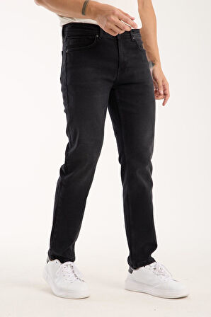 Erkek Regular Likralı Esnek Kot Pantolon Jean - %98 Pamuk %2 Lycra