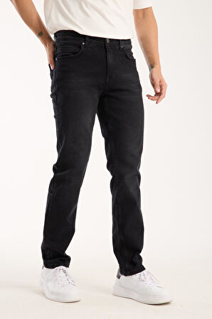 Erkek Regular Likralı Esnek Kot Pantolon Jean - %98 Pamuk %2 Lycra