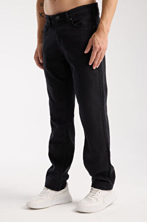 Erkek Kot Pantolon Jean Regular Fit Pamuklu Esnek Straight Leg Denim - %98 Pamuk 52 Lycra