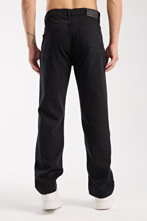 Erkek Kot Pantolon Jean Regular Fit Pamuklu Esnek Straight Leg Denim - %98 Pamuk 52 Lycra