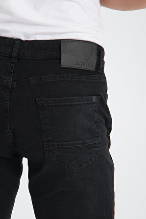 Düz Kesim Erkek Kot Pantolon - Esnek Kumaş, Normal Kalıp Jean (%98 Pamuk)