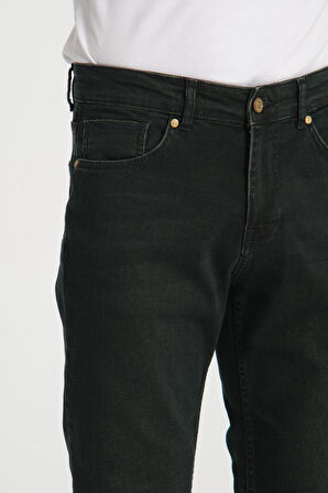 Düz Kesim Erkek Kot Pantolon - Esnek Kumaş, Normal Kalıp Jean (%98 Pamuk)