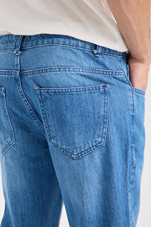 %100 Pamuk Erkek Boyfriend Jean