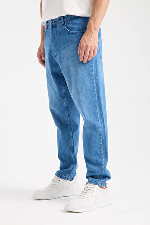 %100 Pamuk Erkek Boyfriend Jean