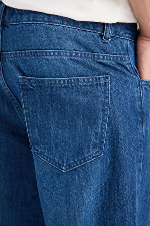 %100 Pamuk Erkek Boyfriend Jean