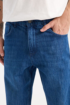 %100 Pamuk Erkek Boyfriend Jean