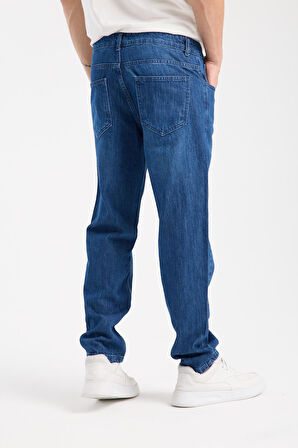 %100 Pamuk Erkek Boyfriend Jean
