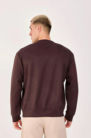 %100 Pamuk Erkek Sweatshirt Kalın Kumaş Uzun Kol 