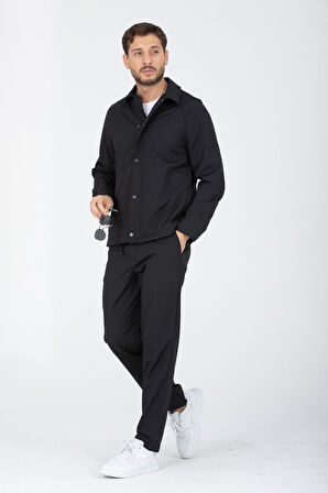 Oversize İnce Erkek Mont + Jogger Pantolon (2 Parça Takım)
