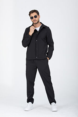 Oversize İnce Erkek Mont + Jogger Pantolon (2 Parça Takım)