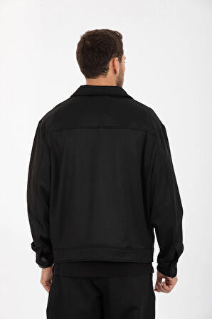 Erkek Mont Ceket - Smart Casual Gömlek Yaka Model - Poliviskon Kumaş 