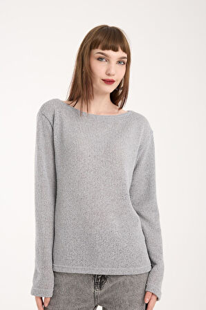 %100 Pamuk Triko Örgü Örme Kumaş Kadın Sweatshirt