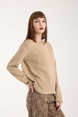 %100 Pamuk Triko Örgü Örme Kumaş Kadın Sweatshirt