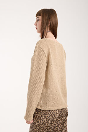 %100 Pamuk Triko Örgü Örme Kumaş Kadın Sweatshirt