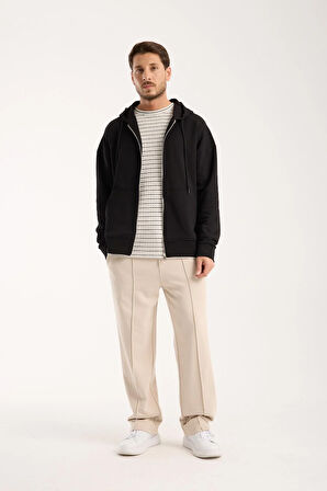 %100 Pamuk Kapüşonlu Sweatshirt & Eşofman Altı Kombin