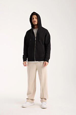 %100 Pamuk Kapüşonlu Sweatshirt & Eşofman Altı Kombin