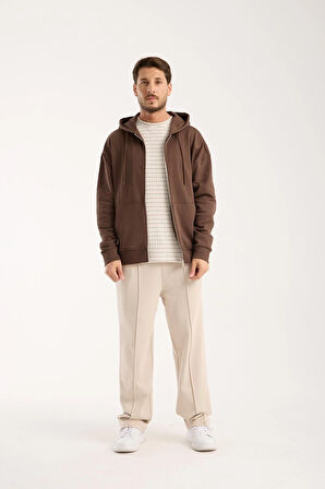 %100 Pamuk Kapüşonlu Sweatshirt & Eşofman Altı Kombin