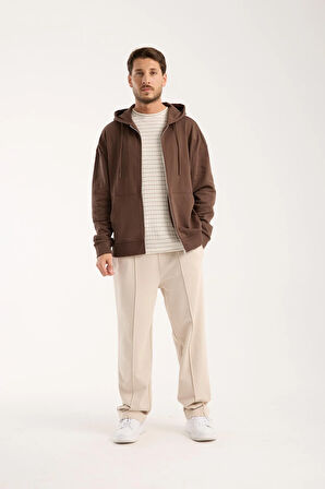 %100 Pamuk Kapüşonlu Sweatshirt & Eşofman Altı Kombin