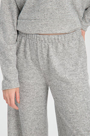 Selanik Kumaşı Wide Leg Kadın Pantolon/Eşofman Altı