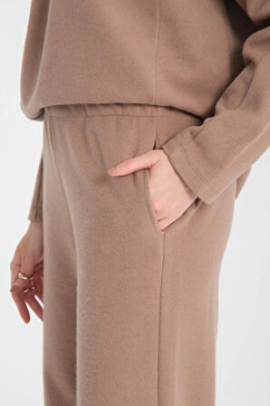 Relaxed Fit Selanik Kumaşı Kadın Pantolon/Eşofman Altı