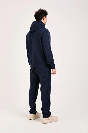 %100 Pamuk Relax Fit Erkek Hoodie – Ön Baskılı Kapüşonlu Sweatshirt