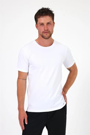 (3'Lü Paket) Bisiklet Yaka Erkek Slim Fit Basic T-Shirt %100 Pamuk