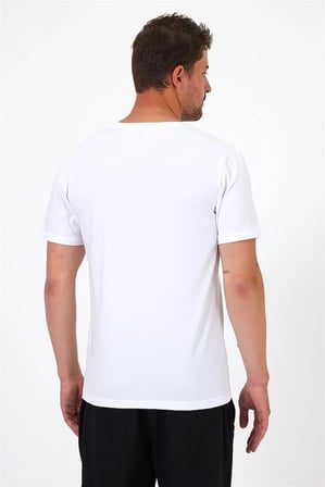 (3'Lü Paket) Bisiklet Yaka Erkek Slim Fit Basic T-Shirt %100 Pamuk