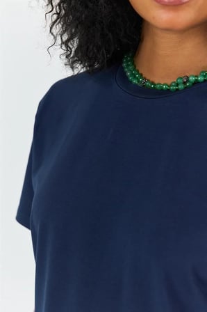 (3'Lü Paket) %100 Pamuklu Bisiklet Yaka Slim Fit Basic Kadın T-Shirt