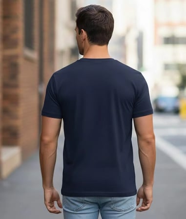 %100 Pamuklu V Yaka Slim Fit Basic Erkek T-Shirt