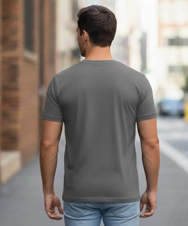 (3'Lü Paket) %100 Pamuklu V Yaka Slim Fit Basic Erkek T-Shirt