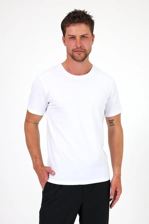 (3 Renk 3'Lü Paket) Bisiklet Yaka Erkek Slim Fit Basic T-Shirt %100 Pamuk