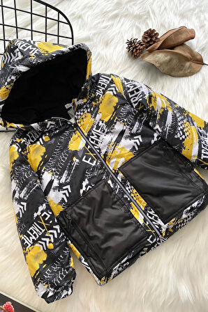 Black Yellow Erkek Çocuk Mont