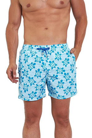 Erkek Desenli Deniz Şortu 6116