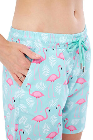 Desenli Deniz Şortu 6112