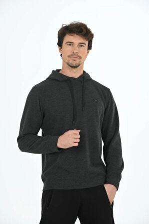 Erkek Supersoft Kapüşonlu Selanik Kumaş Sweatshirt 5236-H
