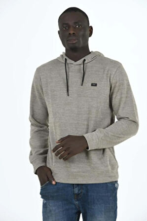 Erkek Supersoft Kapüşonlu Selanik Kumaş Sweatshirt 5236-H