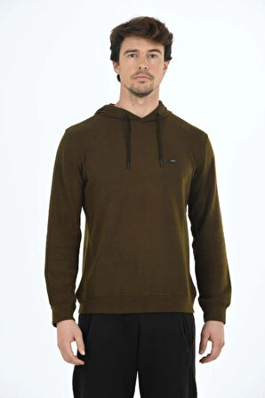 Erkek Supersoft Kapüşonlu Selanik Kumaş Sweatshirt 5236-H
