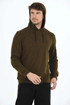 Erkek Supersoft Kapüşonlu Selanik Kumaş Sweatshirt 5236-H