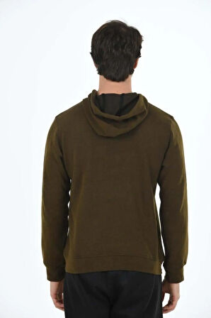 Erkek Supersoft Kapüşonlu Selanik Kumaş Sweatshirt 5236-H