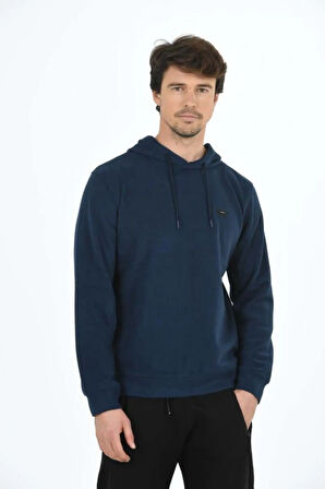 Erkek Supersoft Kapüşonlu Selanik Kumaş Sweatshirt 5236-H
