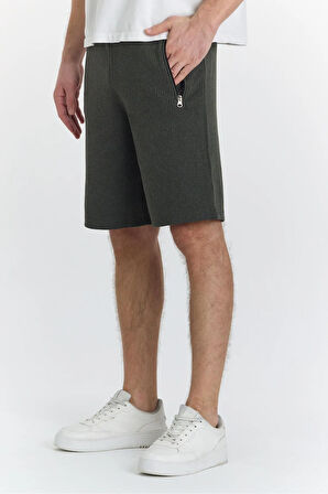 Erkek Polycotton Şort Haki 6044-H