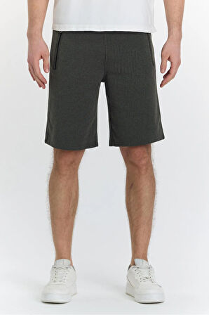 Erkek Polycotton Şort Haki 6044-H