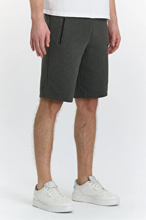Erkek Polycotton Şort Haki 6044-H