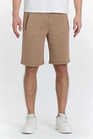 Erkek Polycotton Şort Haki 6044-H