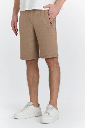 Erkek Polycotton Şort Haki 6044-H