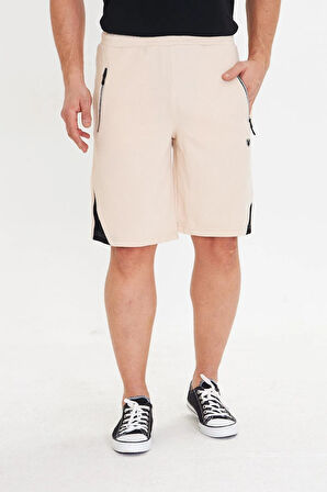 Erkek Polycotton Şort Gri 6048-G