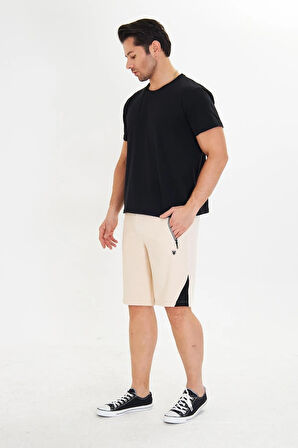 Erkek Polycotton Şort Gri 6048-G