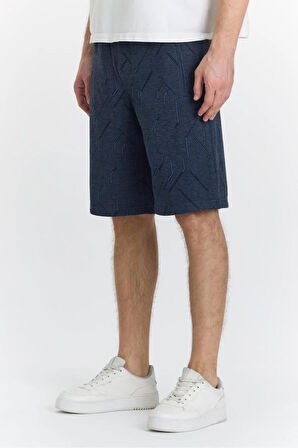 Erkek Polycotton Şort Lacivert 6049-L