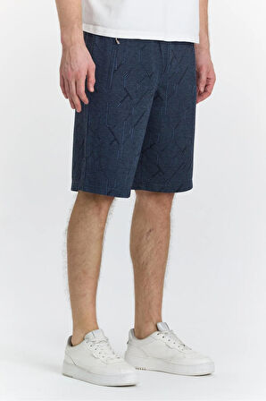 Erkek Polycotton Şort Lacivert 6049-L